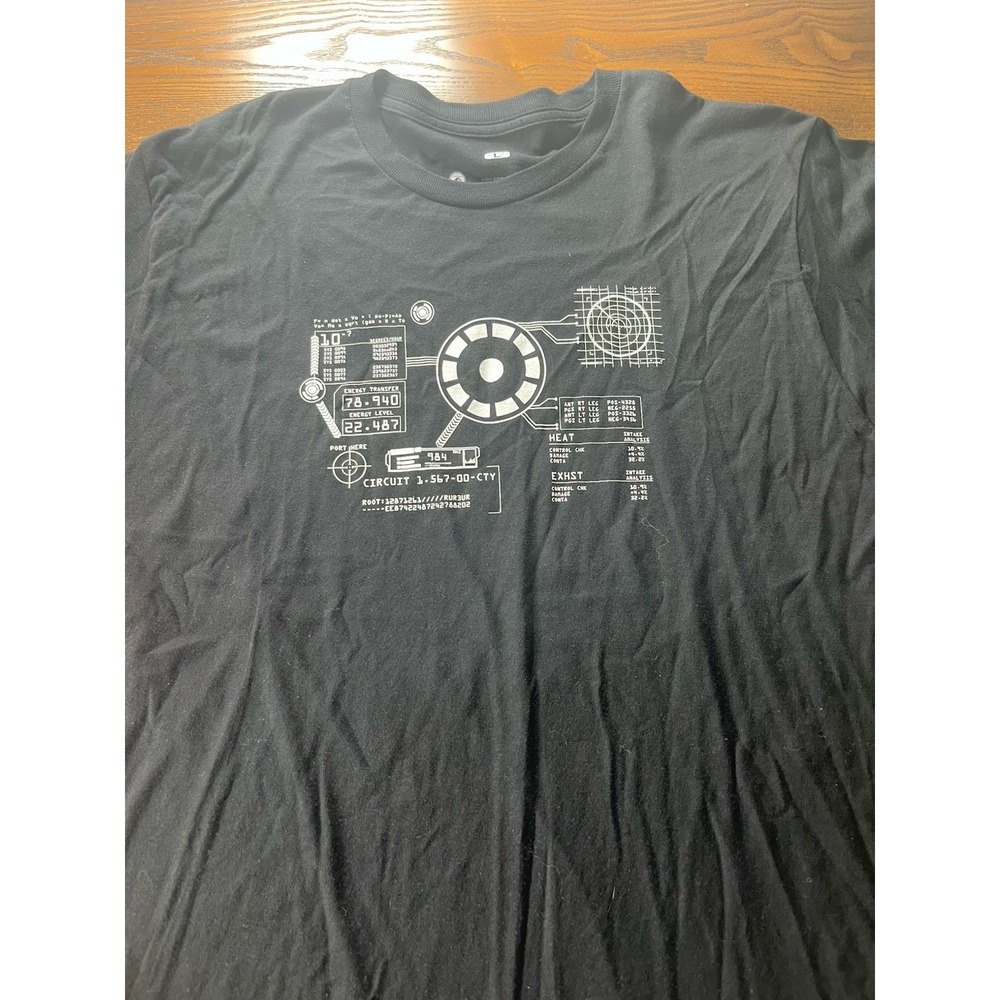 Rare 2013 Iron Man 3 Mens Movie Promo T Shirt Large Black